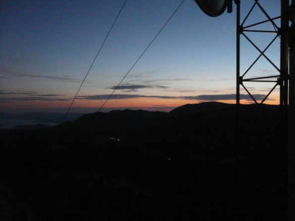 Sunset over Tahoe Basin