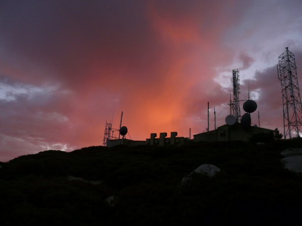 Clouds ablaze