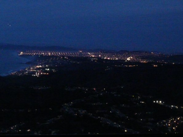 Pacifica Coastline at night